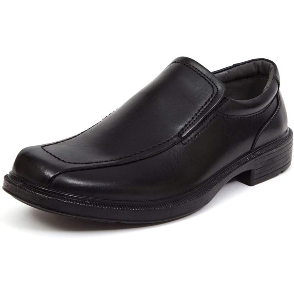 Deer Stags Greenpoint Mens Dress Loafers Black Slip On Shoes Size 10 Square Toe